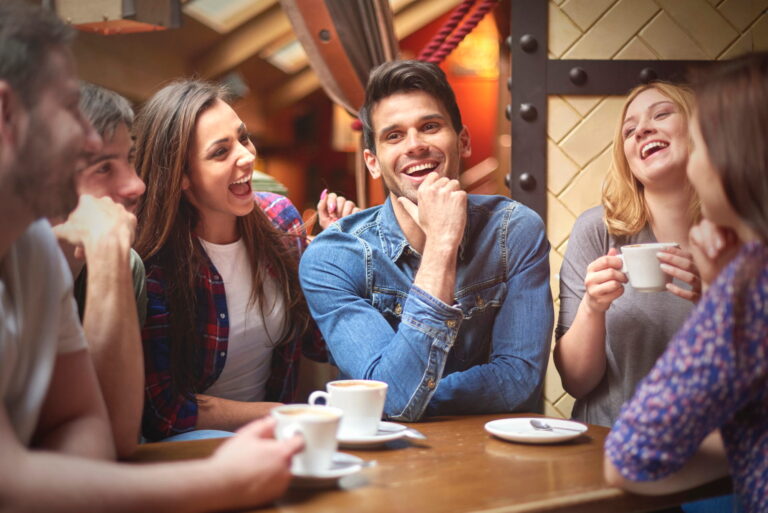 students enojoying a cafe in sheffield
